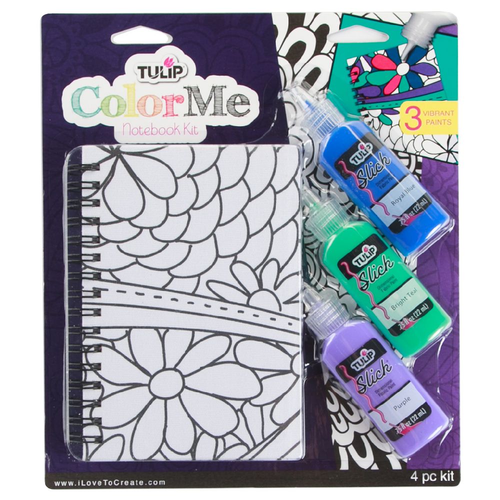 Tulip Color Me Notebook and Paint Kit