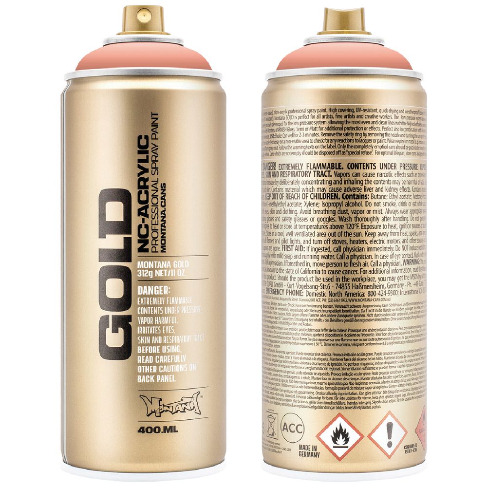 Montana GOLD Spray Paint 400mL Shrimp
