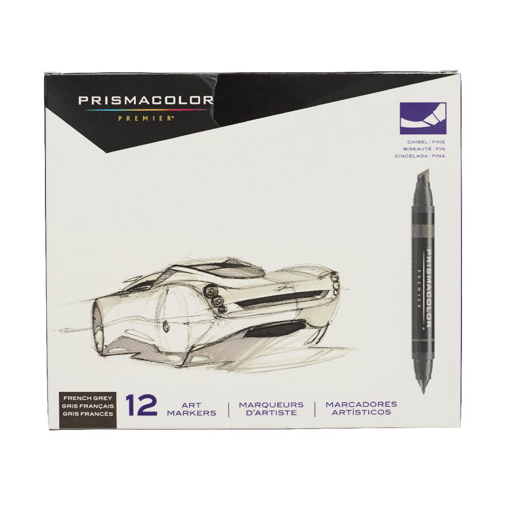 Prismacolor Art Markers French Grey 12 Pack