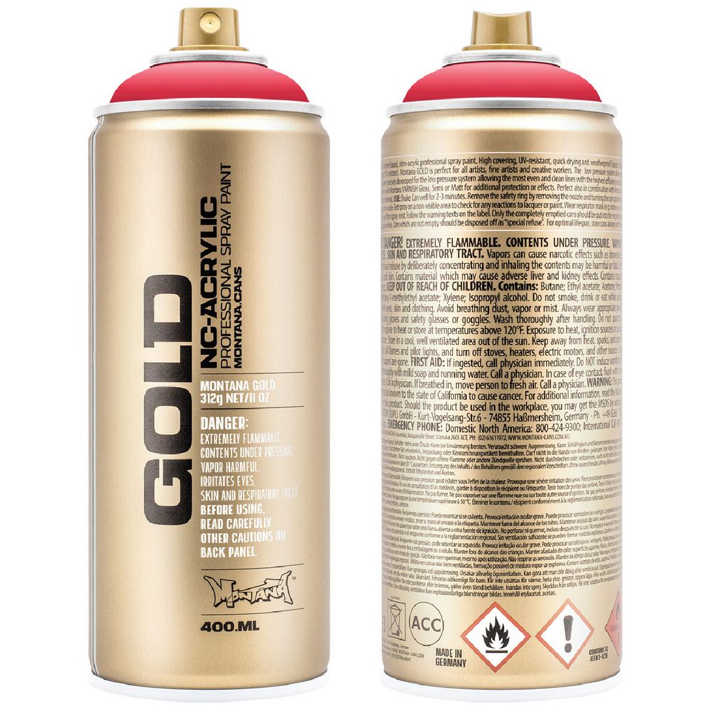 Montana GOLD Spray Paint 400mL Strawberry