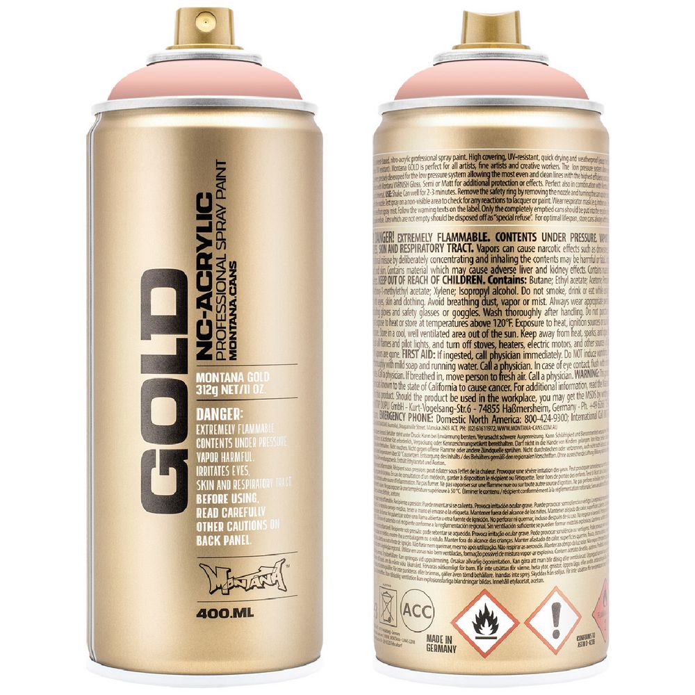 Montana GOLD Spray Paint 400mL Shrimp Pastel
