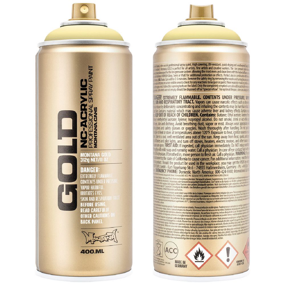 Montana GOLD Spray Paint 400mL Vanilla