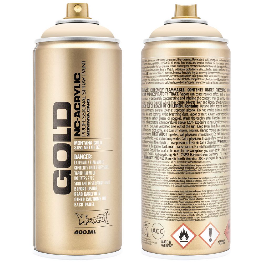 Montana GOLD Spray Paint 400mL White Orange