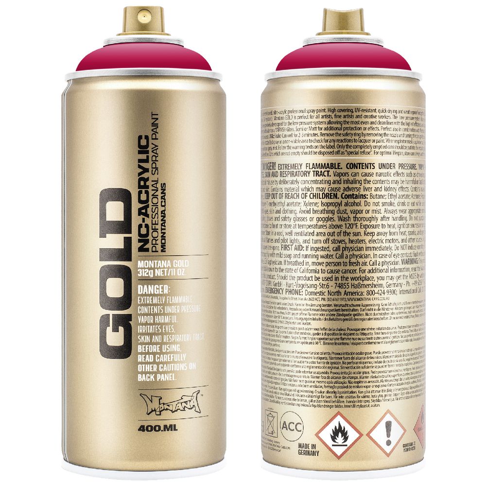 Montana GOLD Spray Paint 400mL Raspberry