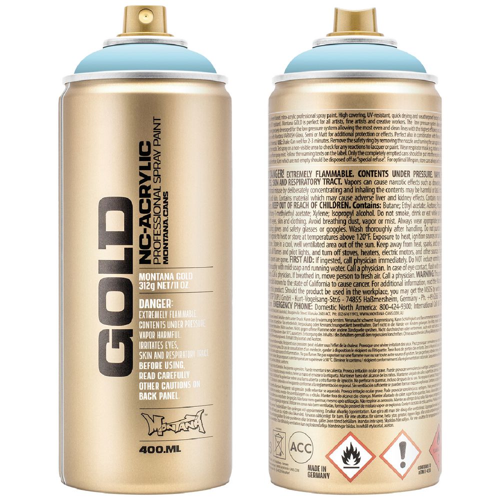 Montana GOLD Spray Paint 400mL Fresh Blue