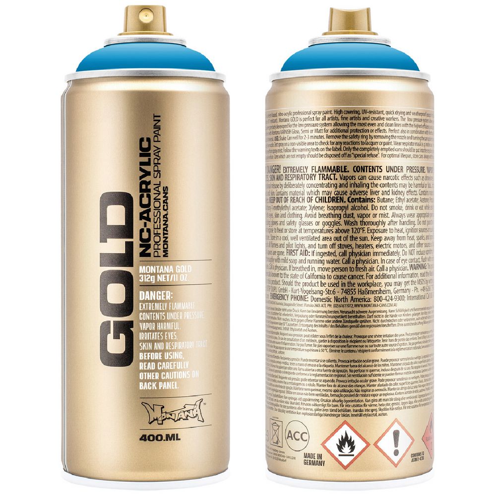 Montana GOLD Spray Paint 400mL Sky Blue