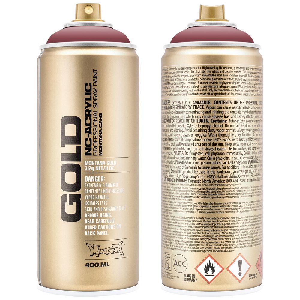 Montana GOLD Spray Paint 400mL Lip
