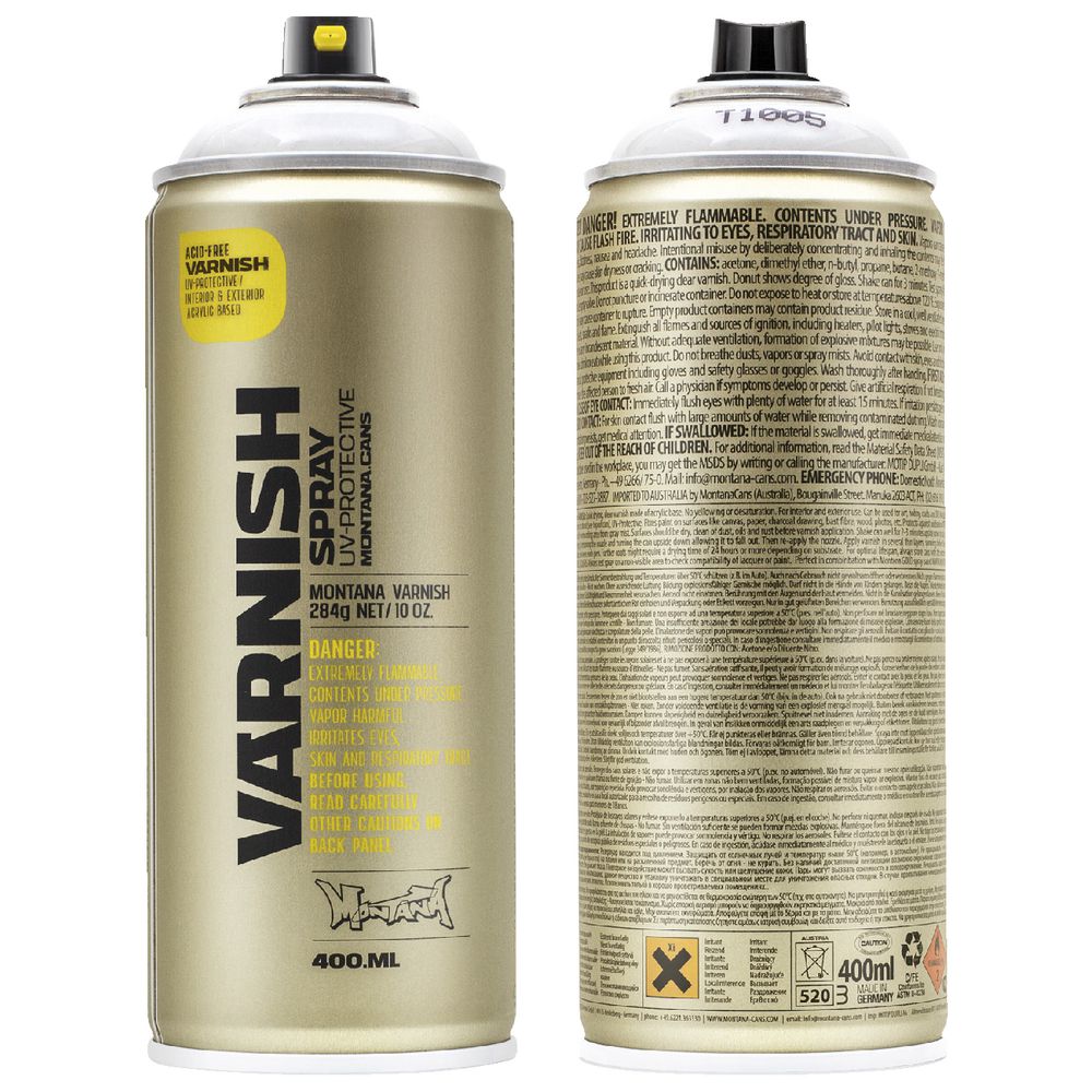 Montana GOLD Semi Gloss Varnish Spray 400mL