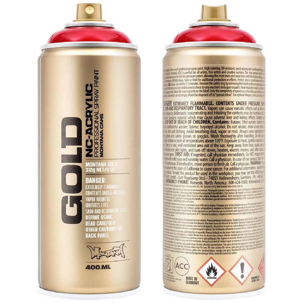 Montana GOLD Spray Paint 400mL Transparent Ketchup