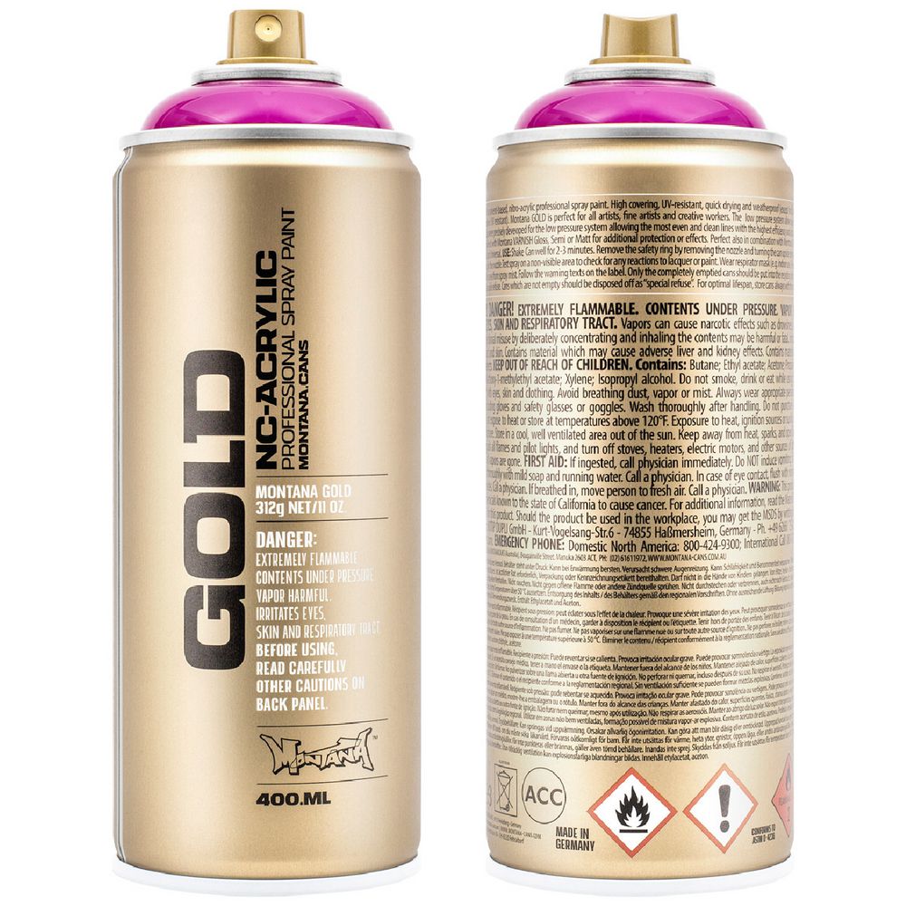 Montana GOLD Spray Paint 400mL Transparent Cherry