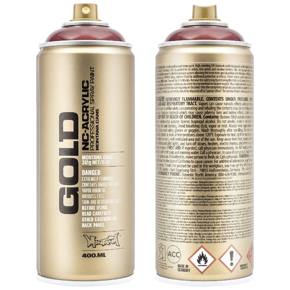 Montana GOLD Spray Paint 400mL Transparent Rusto Coat