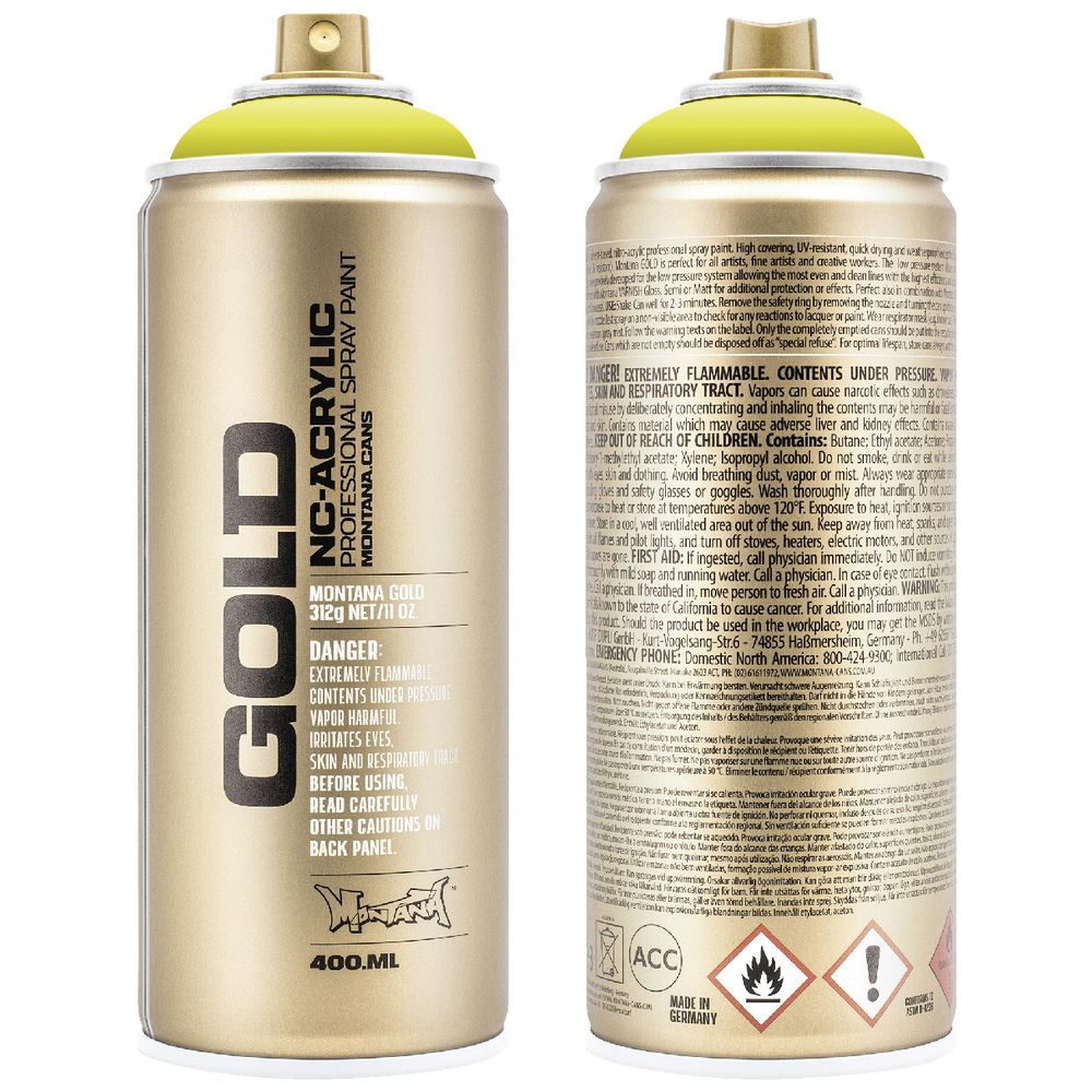 Montana GOLD Spray Paint 400mL Poison Light