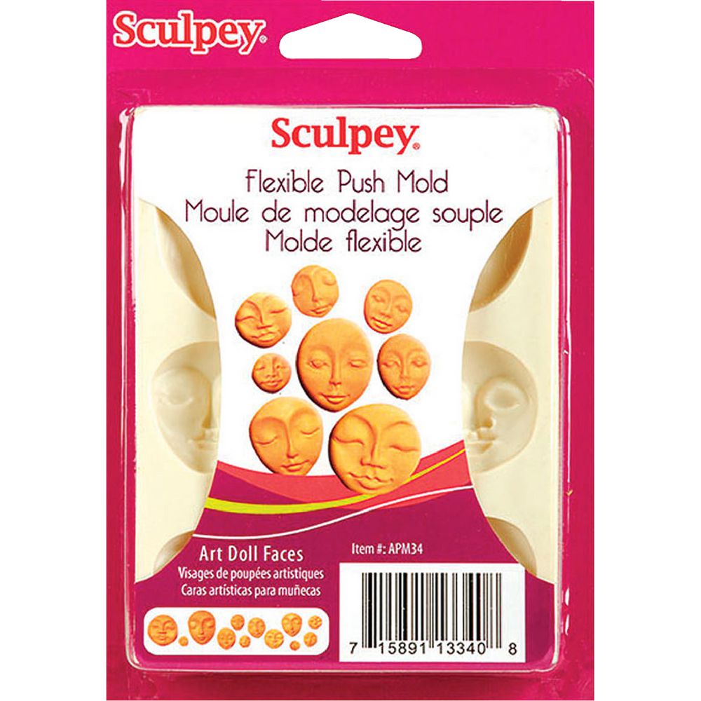 Sculpey Push Mold Doll Face