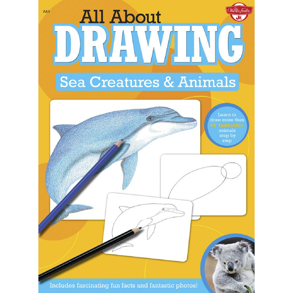 Walter Foster Jr All About Drawing Book Sea Creatures