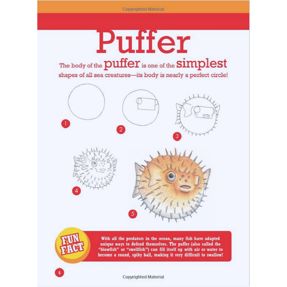 Walter Foster Jr All About Drawing Book Sea Creatures