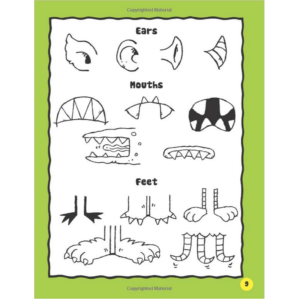 Walter Foster Jr Cartooning Book Messy Monsters