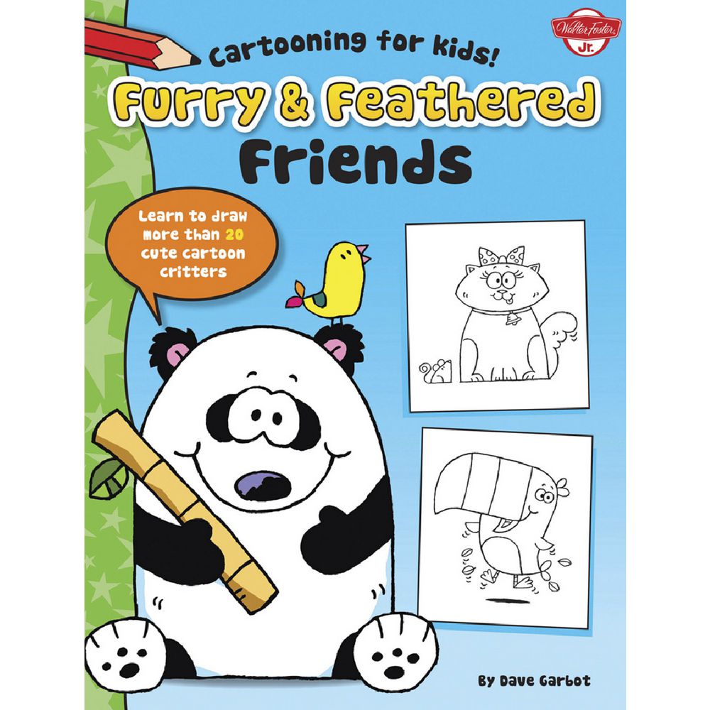Walter Foster Jr Cartooning Book Furry & Feathered Friends