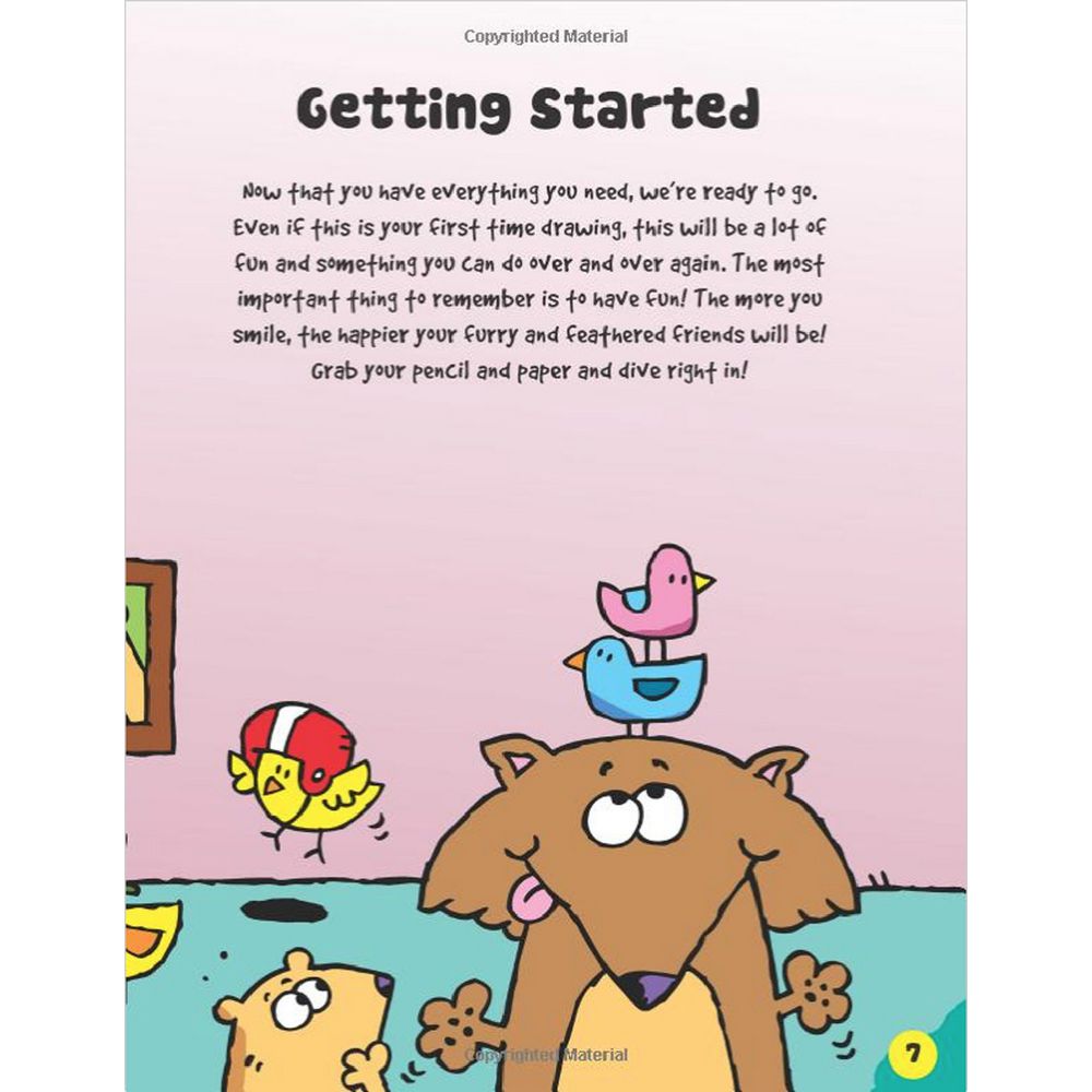 Walter Foster Jr Cartooning Book Furry & Feathered Friends