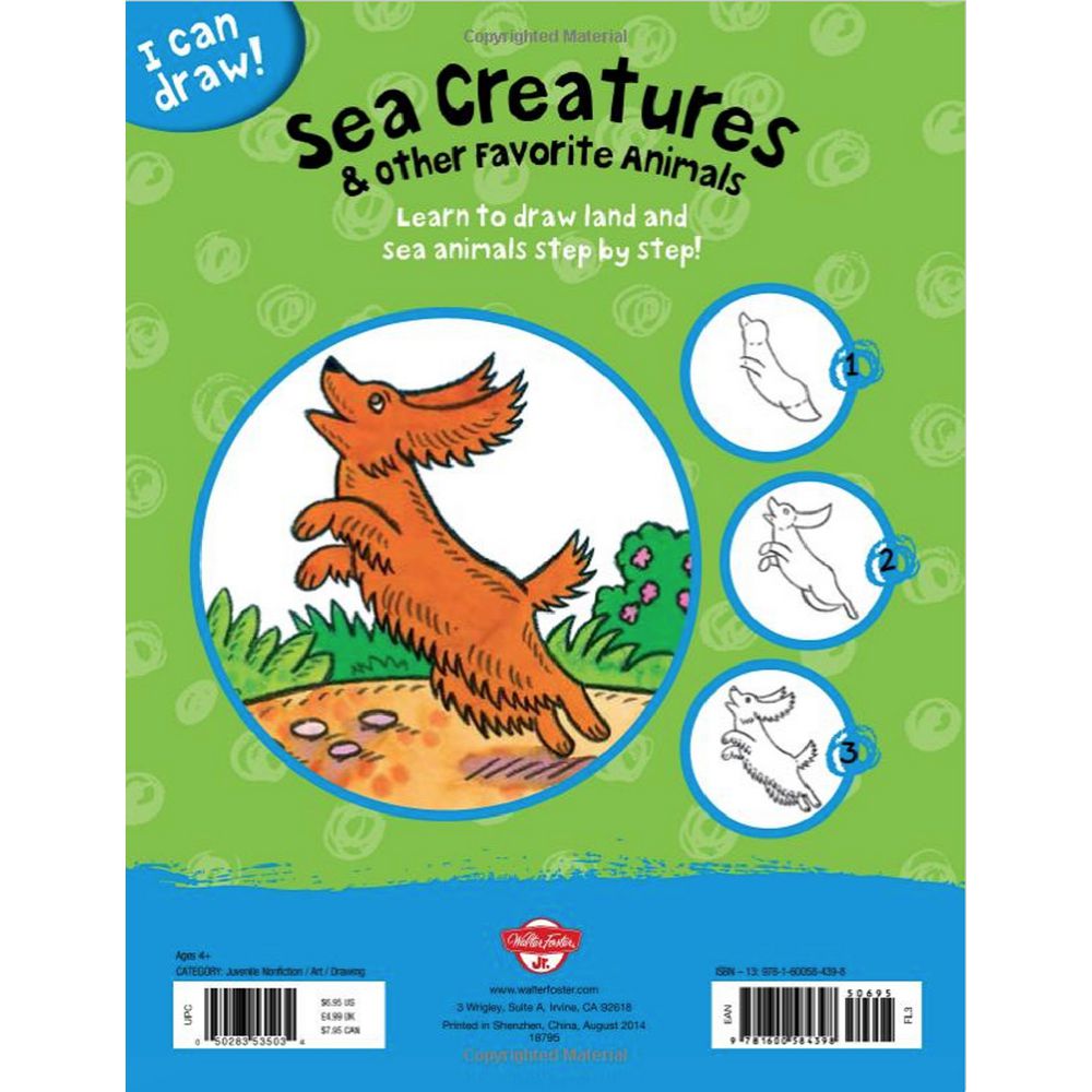 Walter Foster Jr I Can Draw Book Sea Creatures