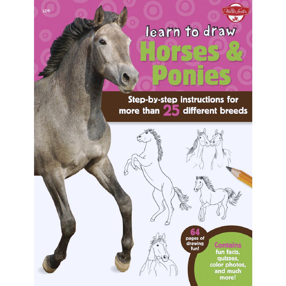 Walter Foster Jr Learn to Draw Book Horses & Ponies