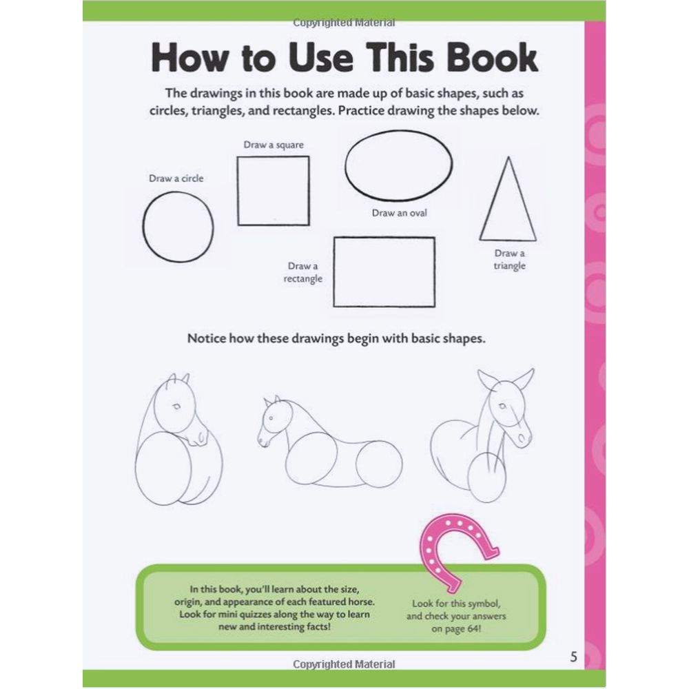 Walter Foster Jr Learn to Draw Book Horses & Ponies