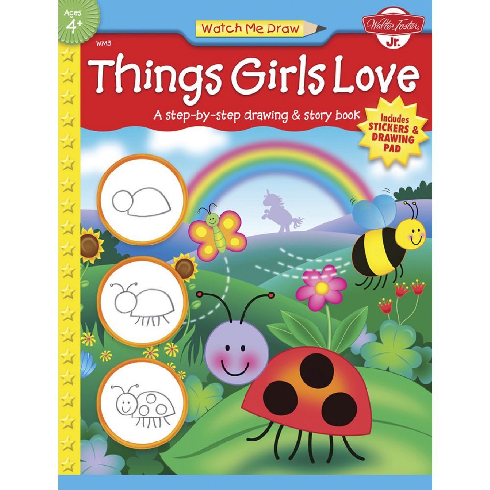 Walter Foster Jr Watch Me Draw Book Ladybug