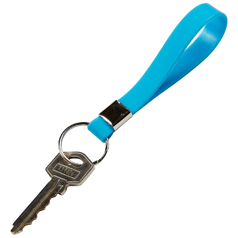 Rexel Silicon Band Key Ring Blue