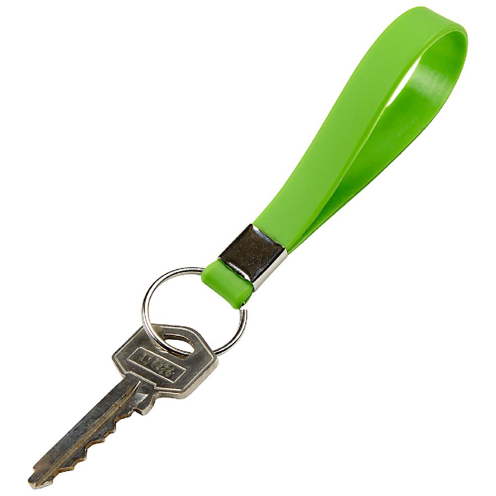 Rexel Silicon Band Key Ring Green