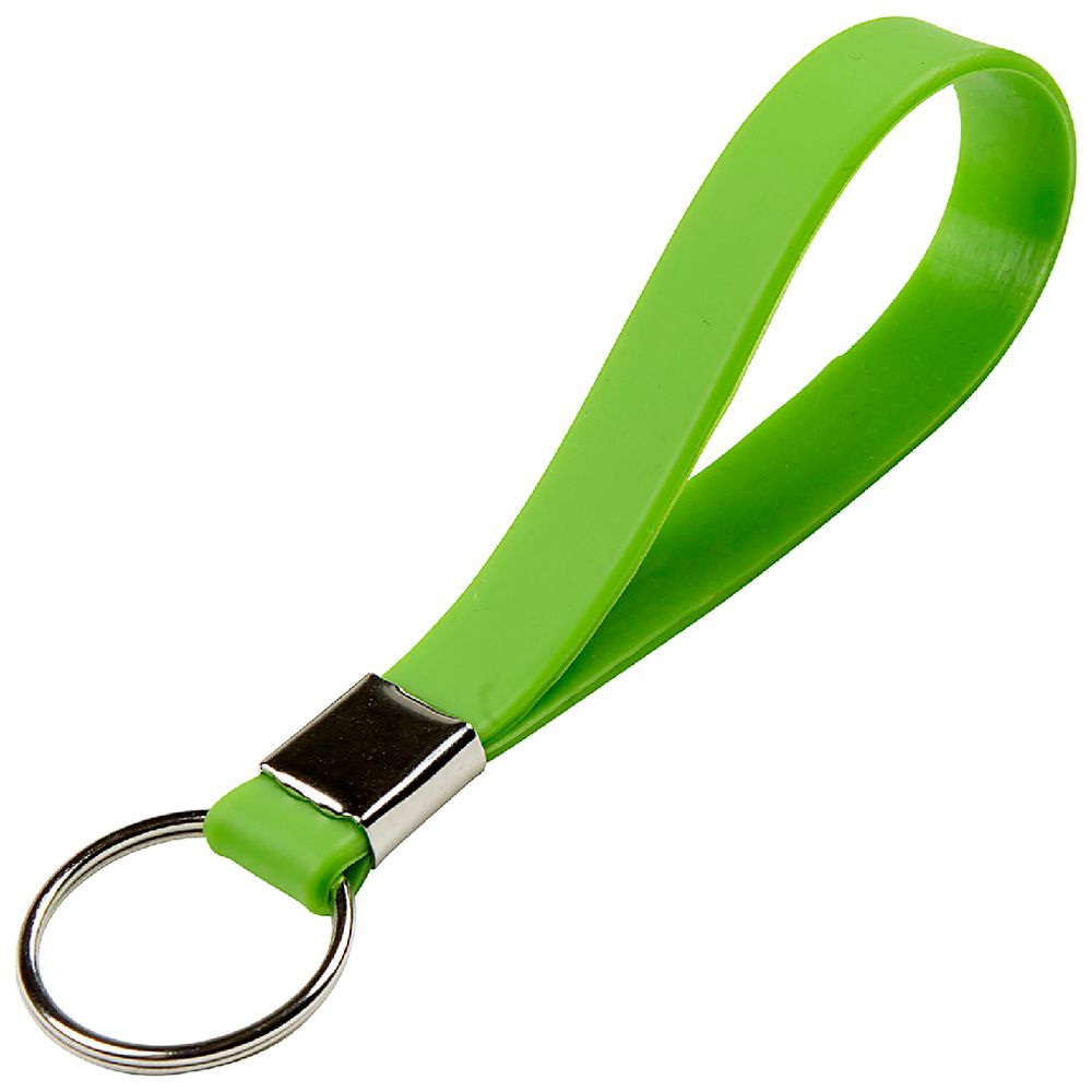 Rexel Silicon Band Key Ring Green