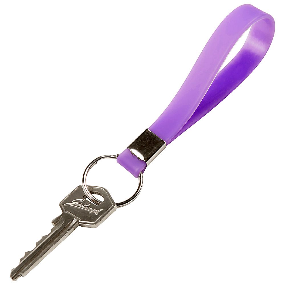 Rexel Silicon Band Key Ring Purple