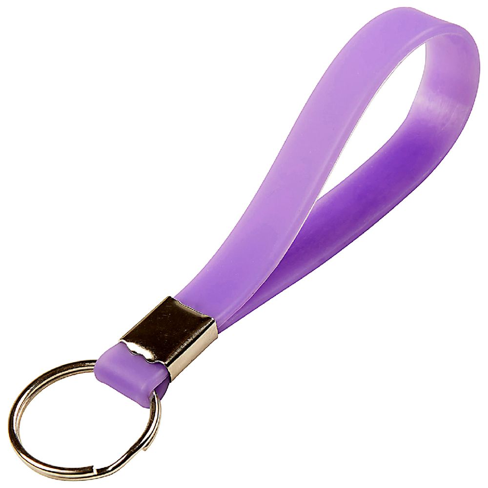 Rexel Silicon Band Key Ring Purple