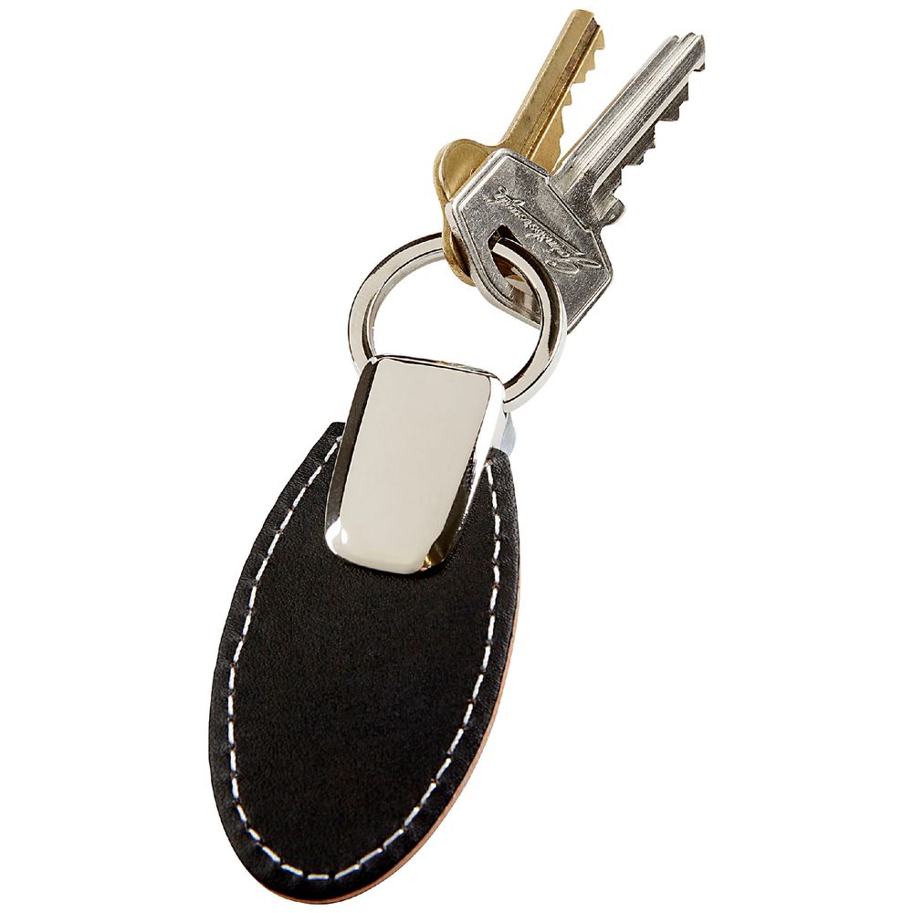 Rexel Oval Key Ring Black