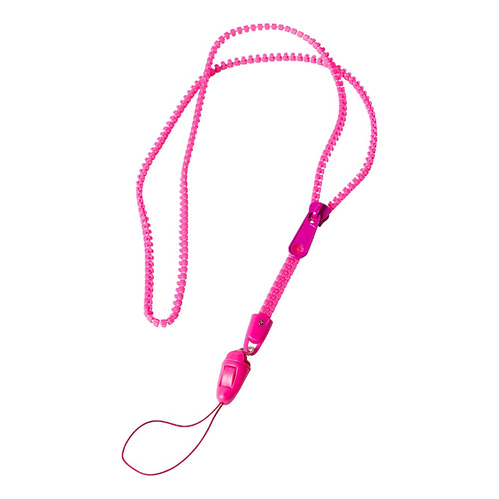 Rexel Zipper Lanyard Pink