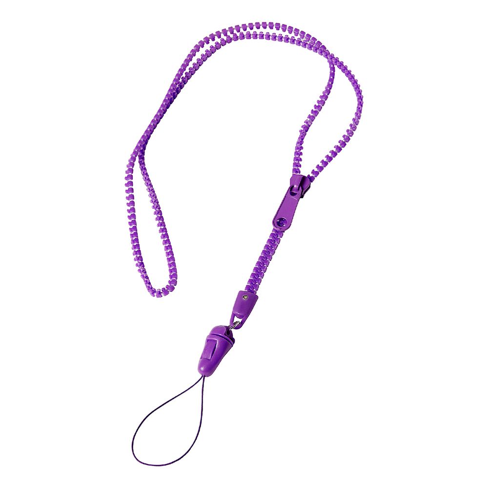 Rexel Zipper Lanyard Purple