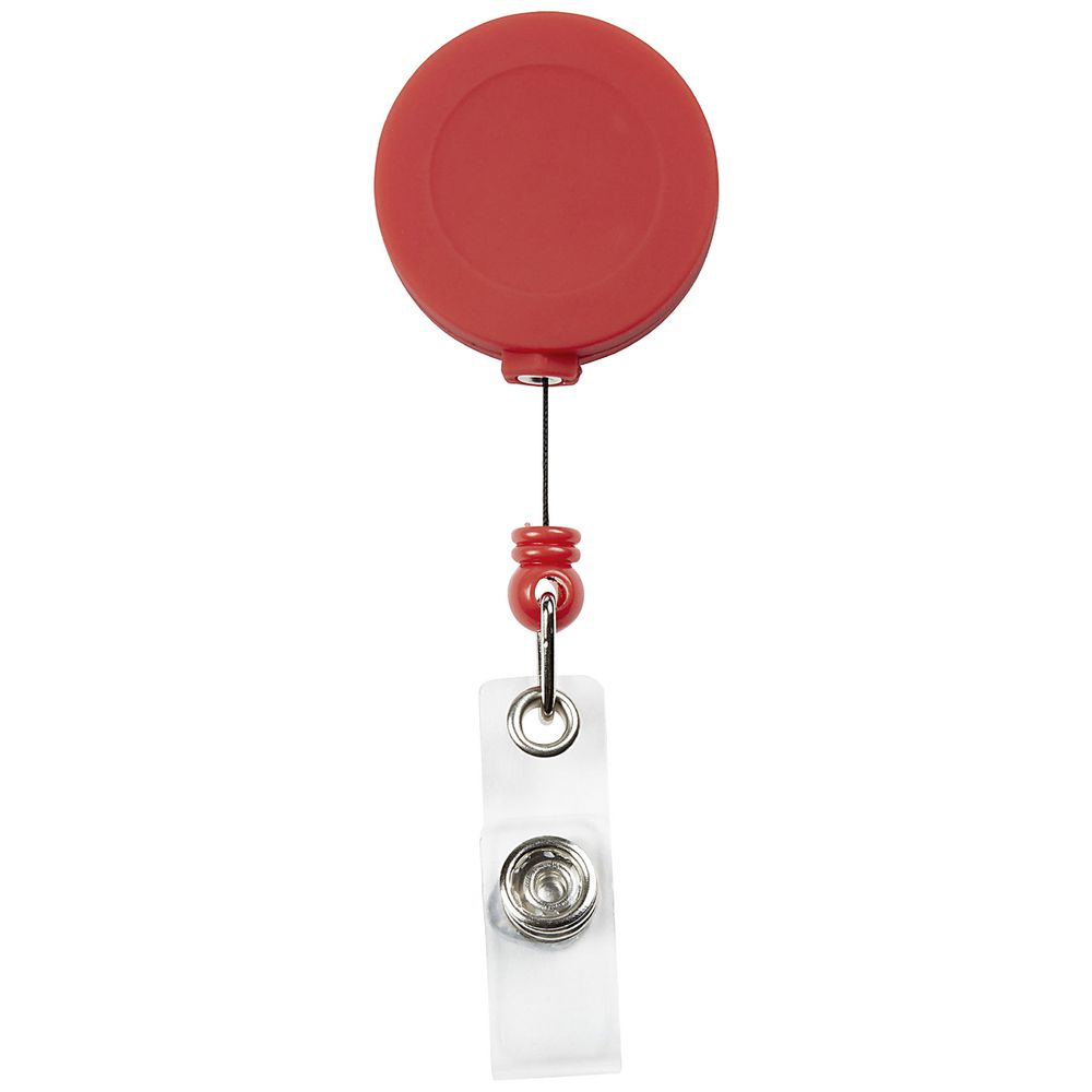 Rexel Silicone Badge Reel Red