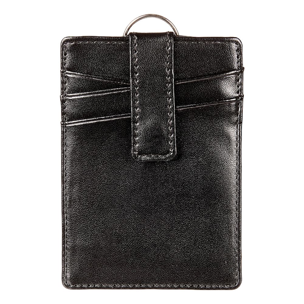 Rexel Leatherette Pass Holder with Key Ring