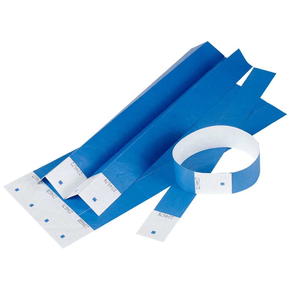 Rexel Wrist Bands Blue 10 Pack