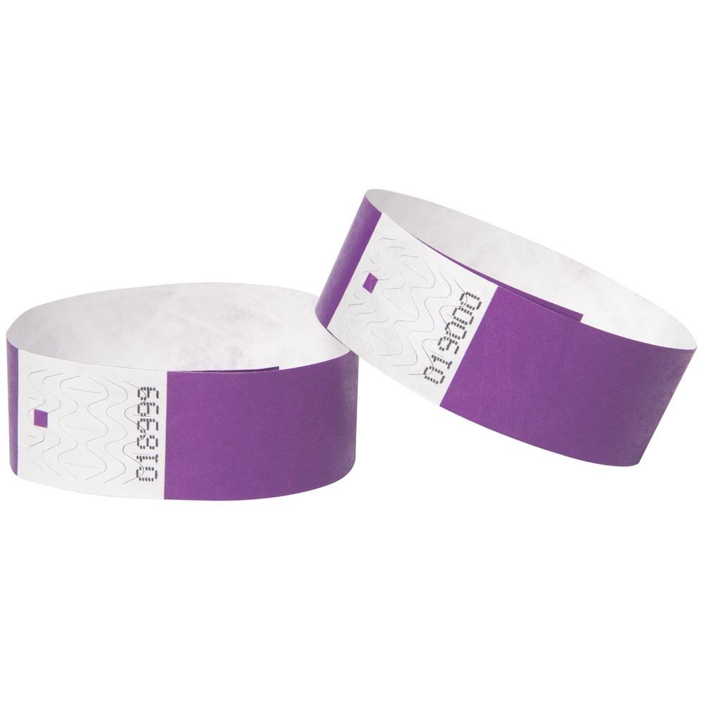 Rexel Wrist Bands Purple 10 Pack