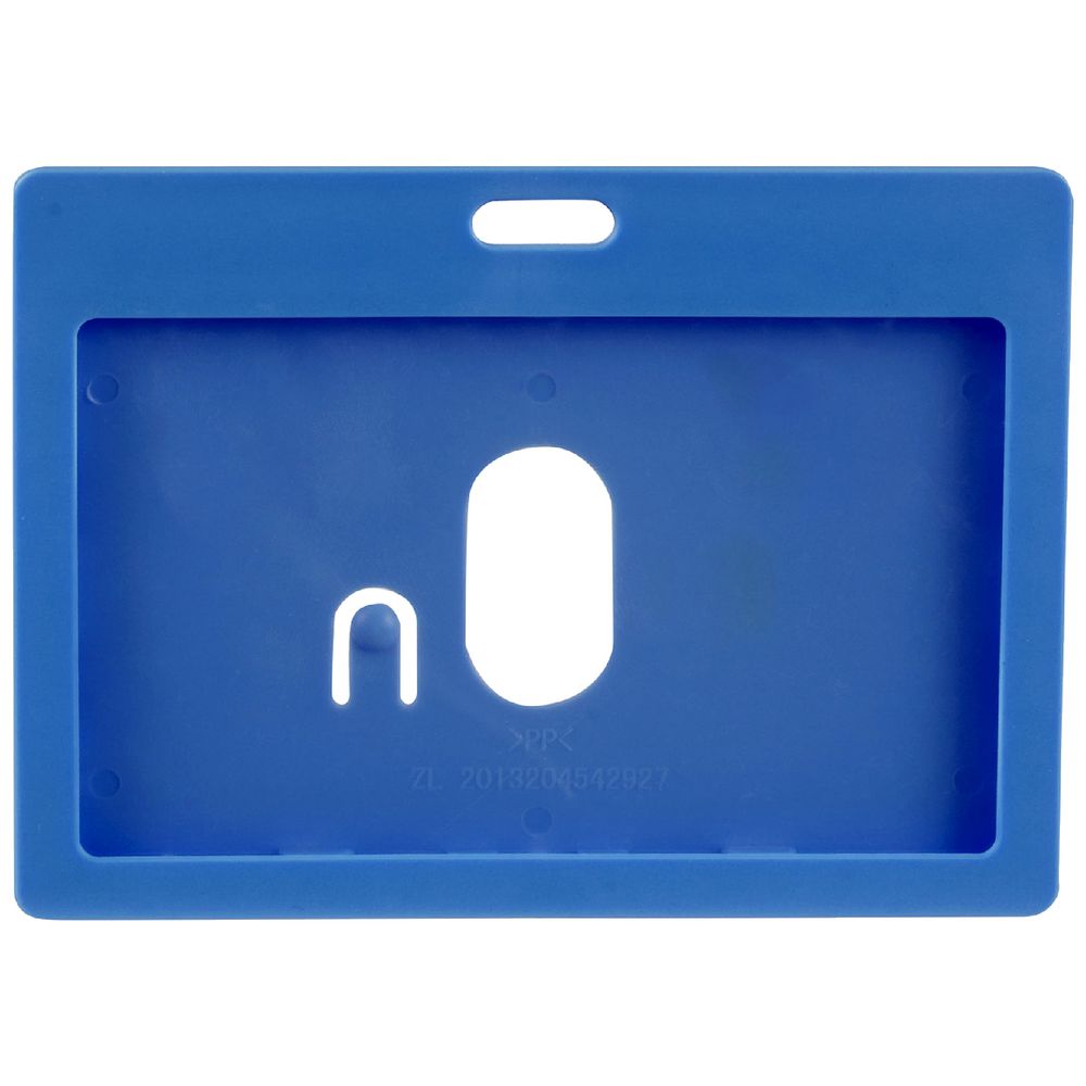 Rexel Identification Card Holder Landscape Blue 6 Pack