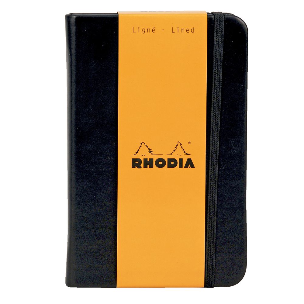Rhodia Webbie A6 Lined Notebook Black