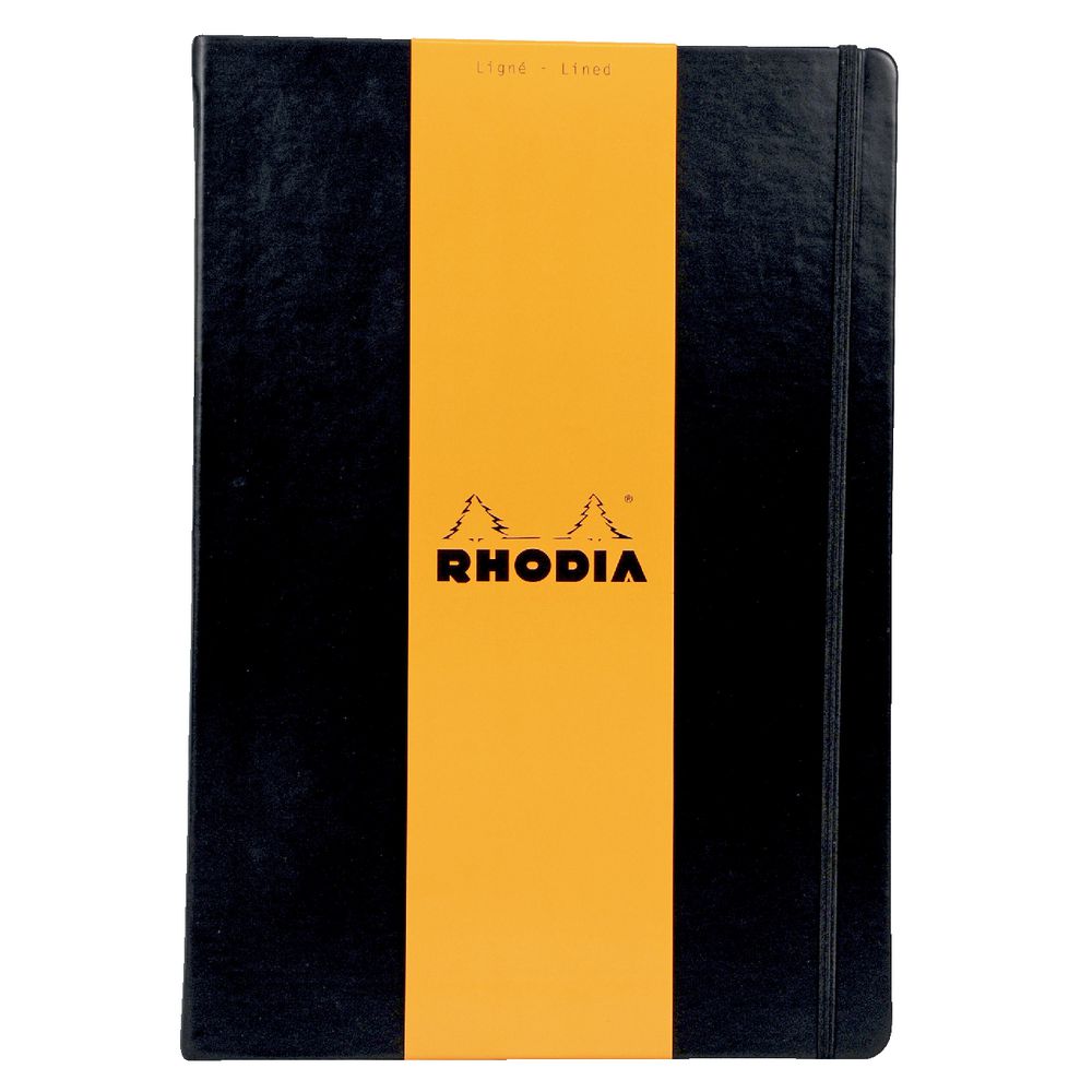 Rhodia Webbie A4 Lined Notebook Black