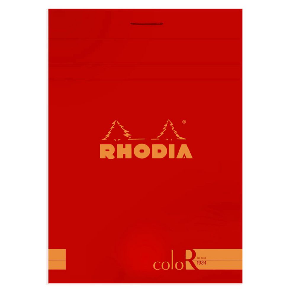 Rhodia No. 12 Premium Lined Notepad Poppy Red