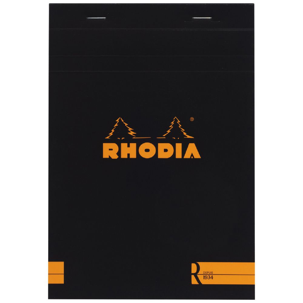 Rhodia No. 16 Premium Lined Notepad Black