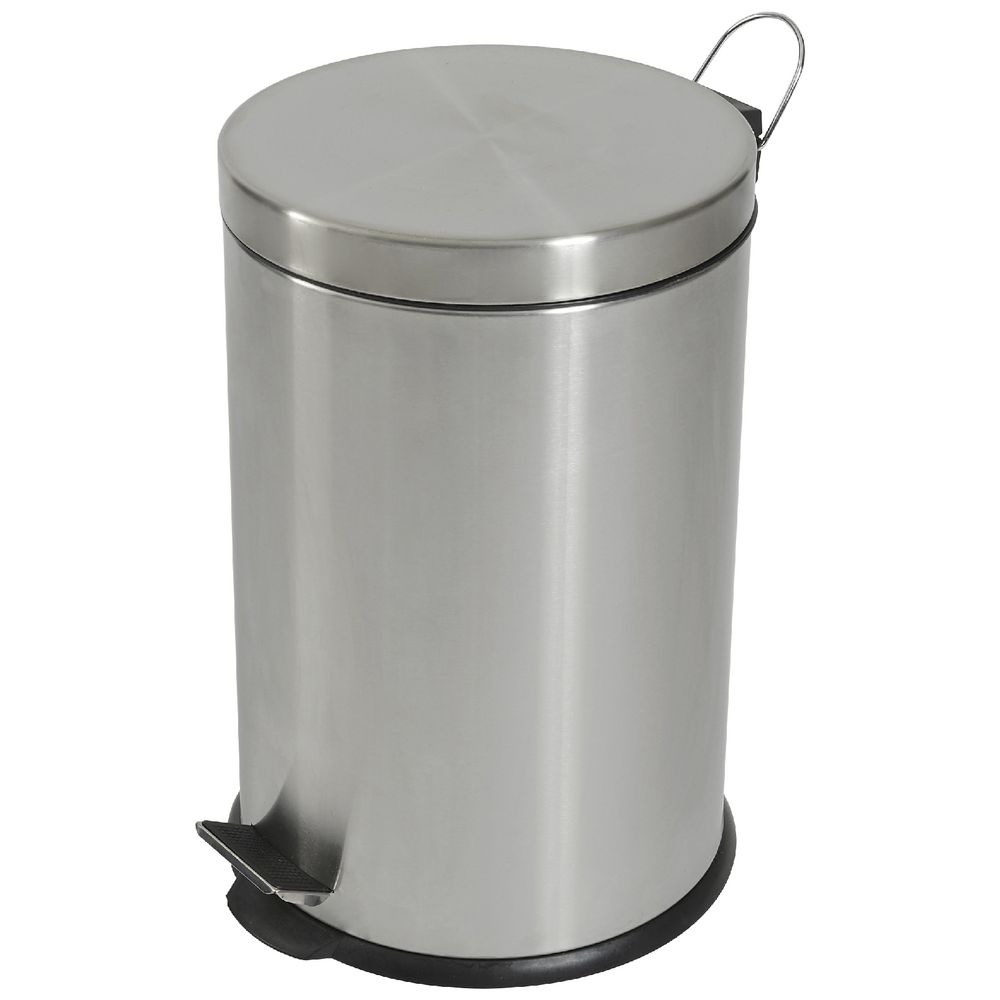30L Dual Compartment Stainless Steel Pedal Trash Can Recycle Waste Bin 20L