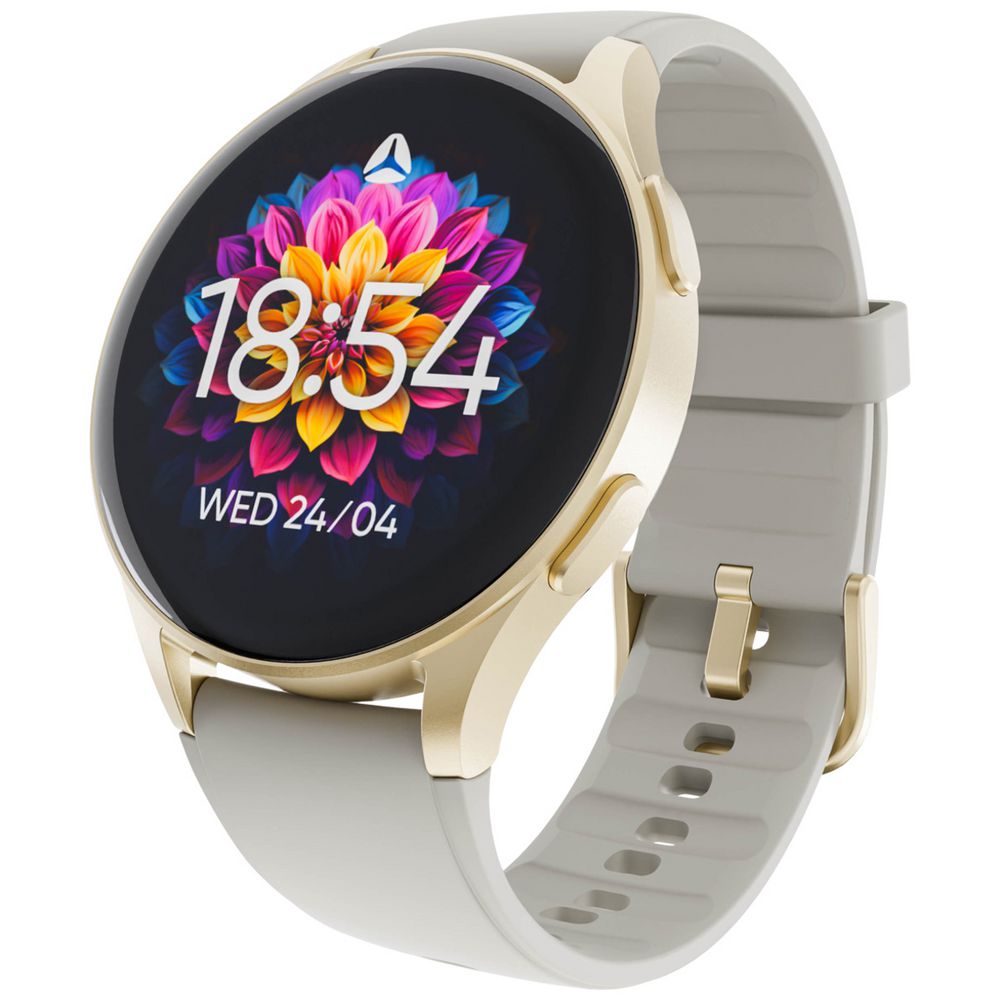 Ryze Gene GPS Smart Watch Grey and Pink