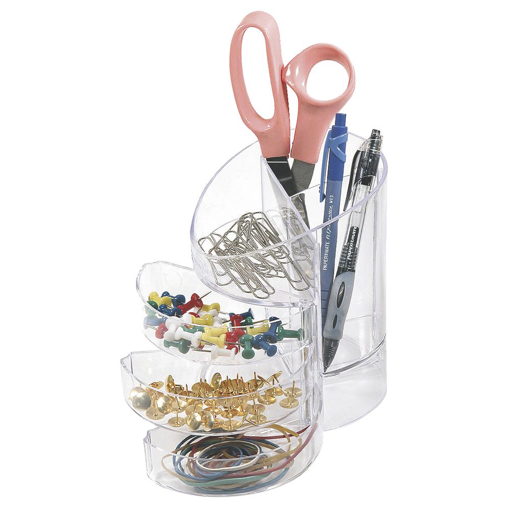 Eldon Portable Storage Holder Clear