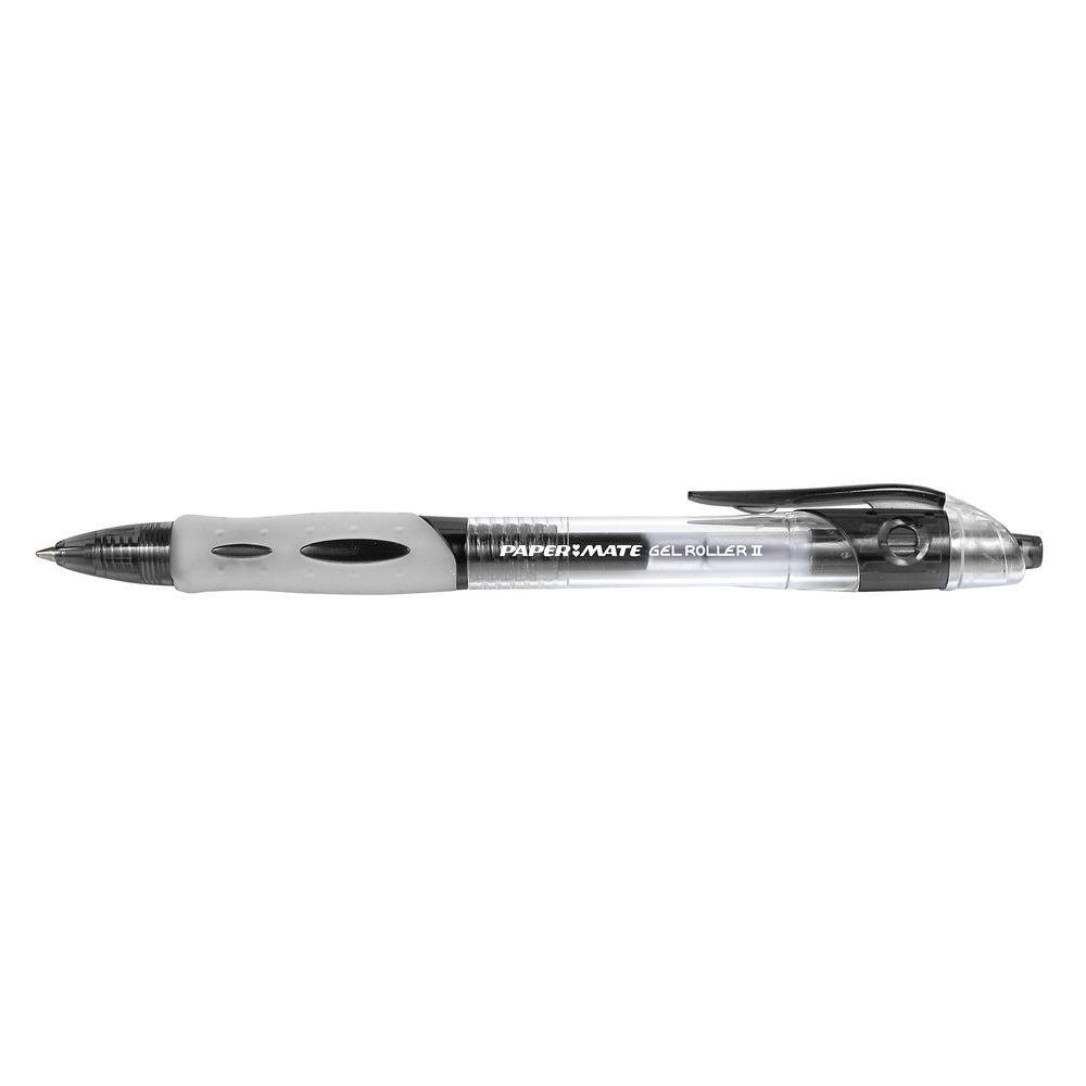 PaperMate Gel Roller II Retractable Gel Pens Black 4 Pack