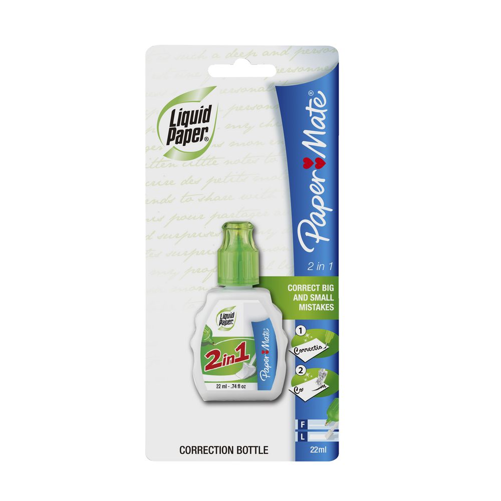 Liquid Paper 2-in-1 Correction Fluid 22mL