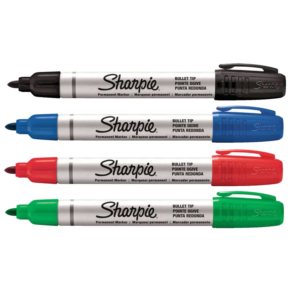 Sharpie Pro Metal Permanent Markers Assorted 4 Pack