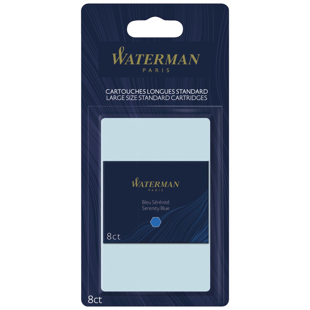 Waterman Fountain Pen Refill Blue 8 Pack